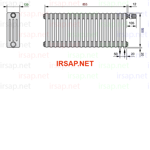 Радиатор IRSAP Tesi 40500/19 T25 CL 01